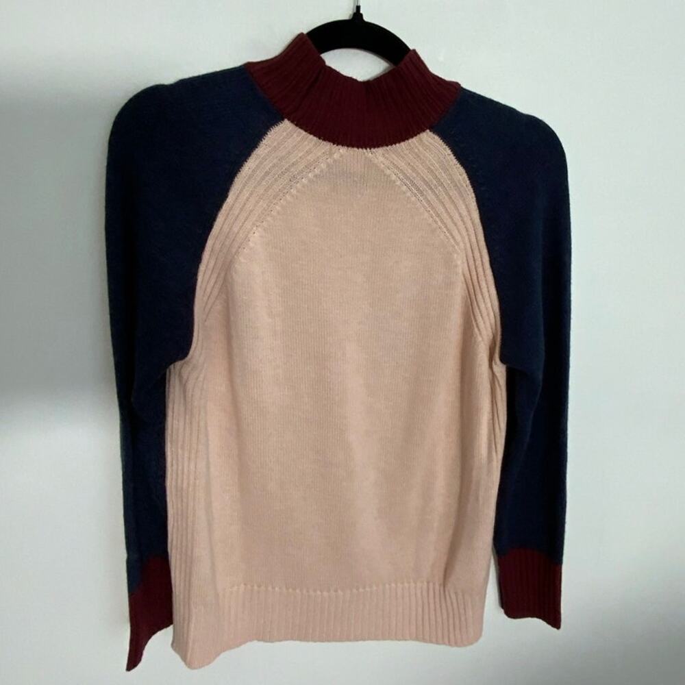 Orvis Colorblock Wool Blend sweater size small